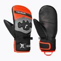 Dětské lyžařské rukavice Reusch Worldcup Warrior Prime R-Tex XT Mitten black/silver/fluorescent red