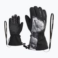 Dětské lyžařské rukavice ZIENER Laval Aquashield AW black/grey mountain 6