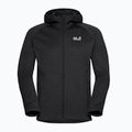 Pánská trekingová mikina Jack Wolfskin Peak District Hooded Full Zip black 7