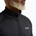 Pánská trekingová mikina Jack Wolfskin Peak District Full Zip black 4
