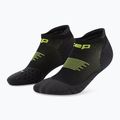 Pánské kompresní ponožky CEP Run No Show 5.0 black/lime