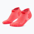Pánské kompresní ponožky CEP Ultralight No Show 4.0 neon coral/red
