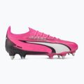 Kopačky PUMA Ultra Ultimate MxSG jedovatě růžová/puma bílá/puma černá 2