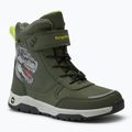 Juniorské sněhule  KangaROOS K-MJ Edison EV RTX SL olive / limetta dino