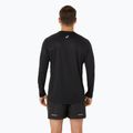 Pánské běžecké tričko longsleeve  ASICS Fujitrail Logo black/graphic grey/safety yellow 3