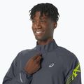 Pánská běžecká bunda  ASICS Icon carrier grey / safety yellow 4