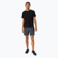 Pánské běžecké kraťasy  ASICS Icon performance carrier grey / safety yellow 2