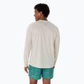 Pánské běžecké tričko Longsleeve ASICS Fujitrail Logo birch/white sage/rainy lake  3