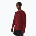 Pánské běžecké tričko Longsleeve ASICS Road Seamless LS dark red planet  4