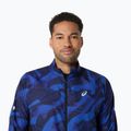 Pánská běžecká bunda ASICS Road Lite-Show Packable performance black/dark cobalt 5
