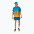Pánské běžecké tričko ASICS Road Fade SS Aegean Blue/Yamabuki 2