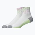 Ponožky ASICS Performance Run Quarter white/hazy lilac/glow green 2