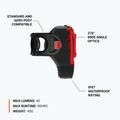 Zadní světlo na kolo Lezyne KTV Drive+ black 6
