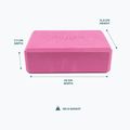 Jógová kostka Myga Foam Block pink 5