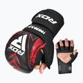 Grapplingové rukavice RDX IMMAF Approved Shooted Grappling red 3