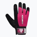 Tréninkové rukavice RDX W1F Full Finger pink 7
