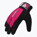 Tréninkové rukavice RDX W1F Full Finger pink 9