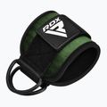 Popruhy s háky kotníkovéRDX A4 Ankle Straps For Gym Cable Machine army green 3