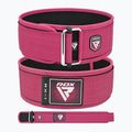 Vzpěračský pás  RDX RX1 Weight Lifting Strap pink 5