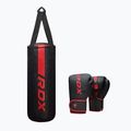 Boxovací pytel RDX F6 Junior Punch Bag + Boxing Gloves matte red