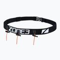 Pás na startovní číslo ZONE3 Racebelt - Gel Loops V2 black/white