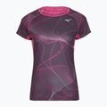 Dámské běžecké tričko Mizuno Aero Tee gape wine