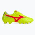 Pánské kopačky Mizuno Morelia II Club MD safety yellow/fiery coral 2/galaxy silver 2