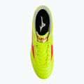 Pánské kopačky Mizuno Morelia II Club MD safety yellow/fiery coral 2/galaxy silver 7