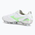 Pánské kopačky Mizuno Morelia Neo IV Pro Mix white/neon green/cool gray 3c 3