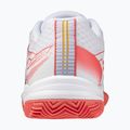 Dětské tenisové boty Mizuno Break Shot 5 Jr CC white/blue granite/calypso coral 10