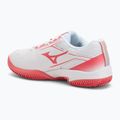 Dětské tenisové boty Mizuno Break Shot 5 Jr CC white/blue granite/calypso coral 3