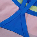 Speedo Placement Digital Turnback dámské jednodílné plavky vodní meloun/harlová zelená/pravý kobalt/sladká fialová 5