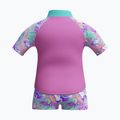Dětské dvoudílné plavky Speedo Digital Rash Top Set neon violet 2