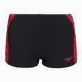 Plavecké boxerky Speedo Hyperboom Splice Aquashort anthracite/high risk red