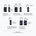 Zámek CabinZero Travel TSA Lock navy 2