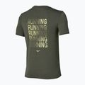 Pánské běžecké tričko Mizuno Core Run Short Sleeve Tee forest night 2