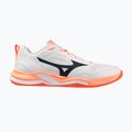 Házenkářské boty Mizuno Wave Stealth Pro white/black/flamingo coral 8