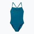 Dámský jednodílný plavkový oblek Speedo Endurance+ Logo Thin Strap teal abyss