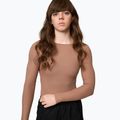Dámské body Girlfriend Collective Ava Scoop Back brownie 3