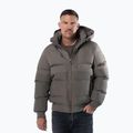 Pánská zimní bunda Pitbull Patton Quilted Hooded taupe