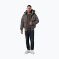 Pánská zimní bunda Pitbull Patton Quilted Hooded taupe 2