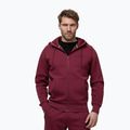 Pánská mikina Pitbull Sampson Hooded Zip Sweatshirt burgundy