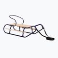 Kovové sáňky HUMBAKA with backrest and footrests navy blue