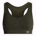 Fitness podprsenka Gym Glamour push up tmavě zelená 401 4