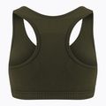 Fitness podprsenka Gym Glamour push up tmavě zelená 401 5