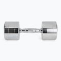 Chromované činky XTREXO 2x12 kg silver  4