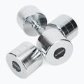Chromované činky XTREXO 2x12 kg silver  5