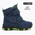 Dětské sněhule KADVA Snowey Mid WaterProof modro/zelené 2