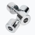 Chromované činky XTREXO 2x9 kg silver  5