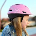 Dětská cyklistická přilba ATTABO Hinge růžová 10
